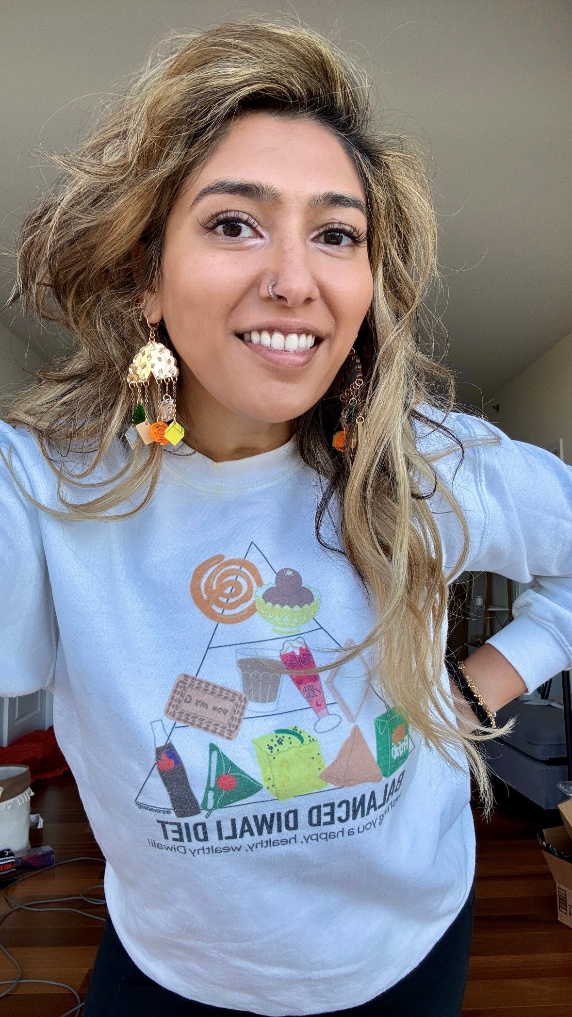 Diwali Food Pyramid Sweater