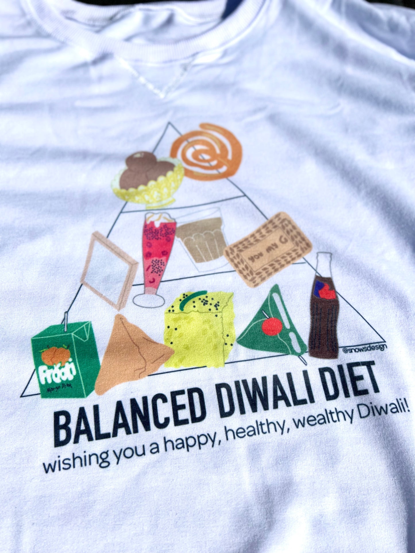 Diwali Food Pyramid Sweater